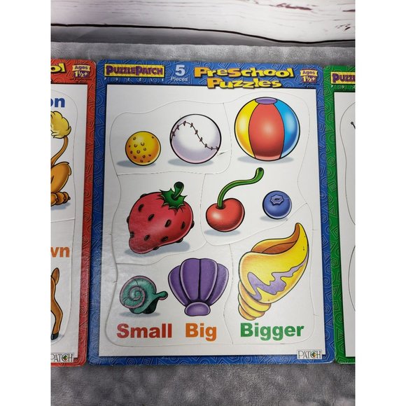 Puzzle Patch 4 piece‎ 3 puzzles ages 1 1/2" preschool big tray puzzle - Picture 4 of 6